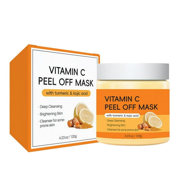 Turmeric face mask, turmeric mud mask with vitamin C, mud mask, turmeric peel off mask for deep cleansing, dull skin, skin care mask, oil control and pore refining mask