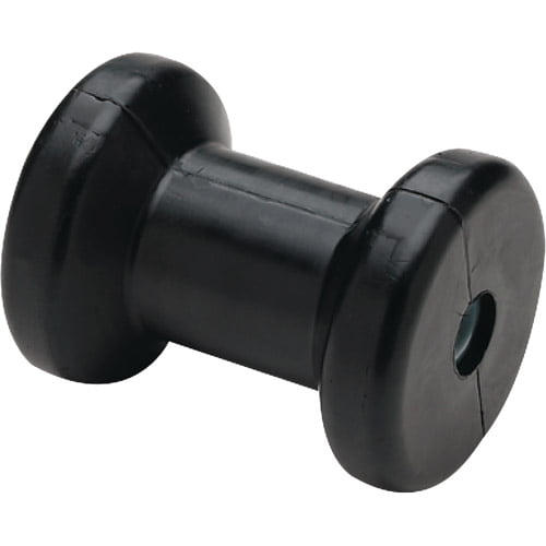 Boat Marine Trailer 5 Length Spool Roller with 5/8 Shaft Size Black Rubber