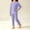 Purple, variant on Spazoro Toddler Girls 2 Pieces Outfit Sets, Crew Neck Shirts and Pants Soft & Breathable Long Sleeve Fall Solid Color Casual Loungewear Sets for Home Coffee Size 9-10