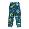 thumbnail image 5 of Disketp Cartoon Heavy Equipment Print Women'S Comfy Pajama Pants Casual Drawstring Palazzo Lounge Wide Leg Pants, 5 of 9