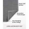 thumbnail image 6 of Bailu Waffle Bath Mat Rug, Super Absorbent Non-Slip Bath Mat, Bathroom Rug for Bathroom Floor Next to Tub, 17" x 24", Moon Gray, 6 of 6