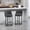 Gray, variant on Gretop Modern Counter Height Bar Stools Set of 2,Linen Upholstered Kitchen Island Chairs with Barrel Backrest,Beige