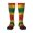 1 Black, variant on Vintage Bolivian Flag Knee High Socks for Women Long Leg Warmers Socks