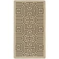 thumbnail image 2 of SAFAVIEH Courtyard Holly Geometric Indoor/Outdoor Area Rug, 5'3" x 7'7", Natural/Brown, 2 of 10