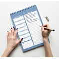 thumbnail image 4 of Inkdotpot To Do List Notepad 6 X 9 Paper Stationery, Weekly To Do List - Blue Spiral Notepad Daily Checklist- Motivational Organizer Planner List Pad- Notepad Tear Off (50 Sheets), 4 of 5