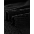 thumbnail image 5 of Unique Bargains Women's Turtleneck Long Sleeve Spilt Hem Tunic Pullover Sweater S Black, 5 of 6