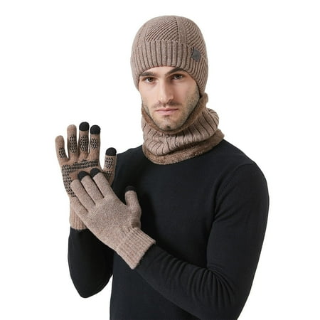 

Gym Gloves for Men Large Gloves Breathable Gloves Work Gloves Women Winter Gloves Cloth Mens Gloves Thickened winter knitted velvet gloves for women Khaki One Size