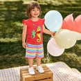 thumbnail image 2 of Girls 2 Piece Outfits Summer Clothes Cute Graphic Tank Top And Casual Shorts Kids Clothing Sets Size 2-3 Years, 2 of 7