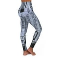 thumbnail image 4 of Juniors High Waisted Newspaper Yoga Leggings, 4 of 4