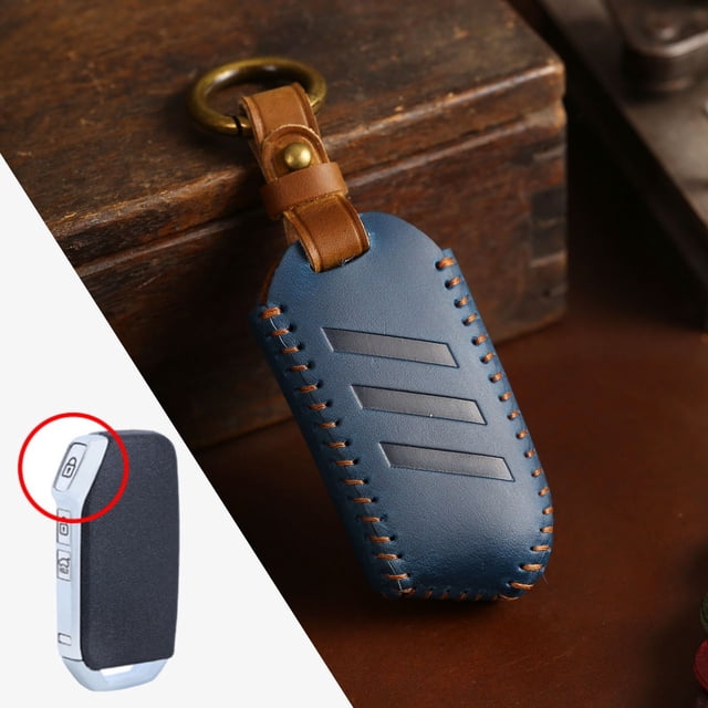 Car Key Fob Cover Case Protector For Kia K5 Sportage K3 Car Key Case Fob Cover Crazy Horse Leather