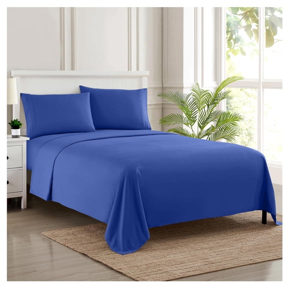Juego de sábanas Sweet Home Collection California King Royal Blue