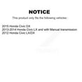 thumbnail image 2 of Transit Auto Front Rear Disc Brake Rotors Ceramic Pads and Drum Kit (9Pc) for Car Honda Civic K8T-104819, 2 of 11