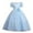 Blue, variant on Zpanxa Toddler Girls Puff Sleeve Princess Dress, Little Girls Party Wedding Dress, Short Sleeve Net Gauze Dress, Kids Pageant Flower Girl Dress, Birthday Christmas Gifts for Girls Blue (3-4 Years)