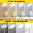 thumbnail image 2 of OUTON LED Floor Lamp with Side Light Standing Lamp for Living Room Silver, 2 of 6