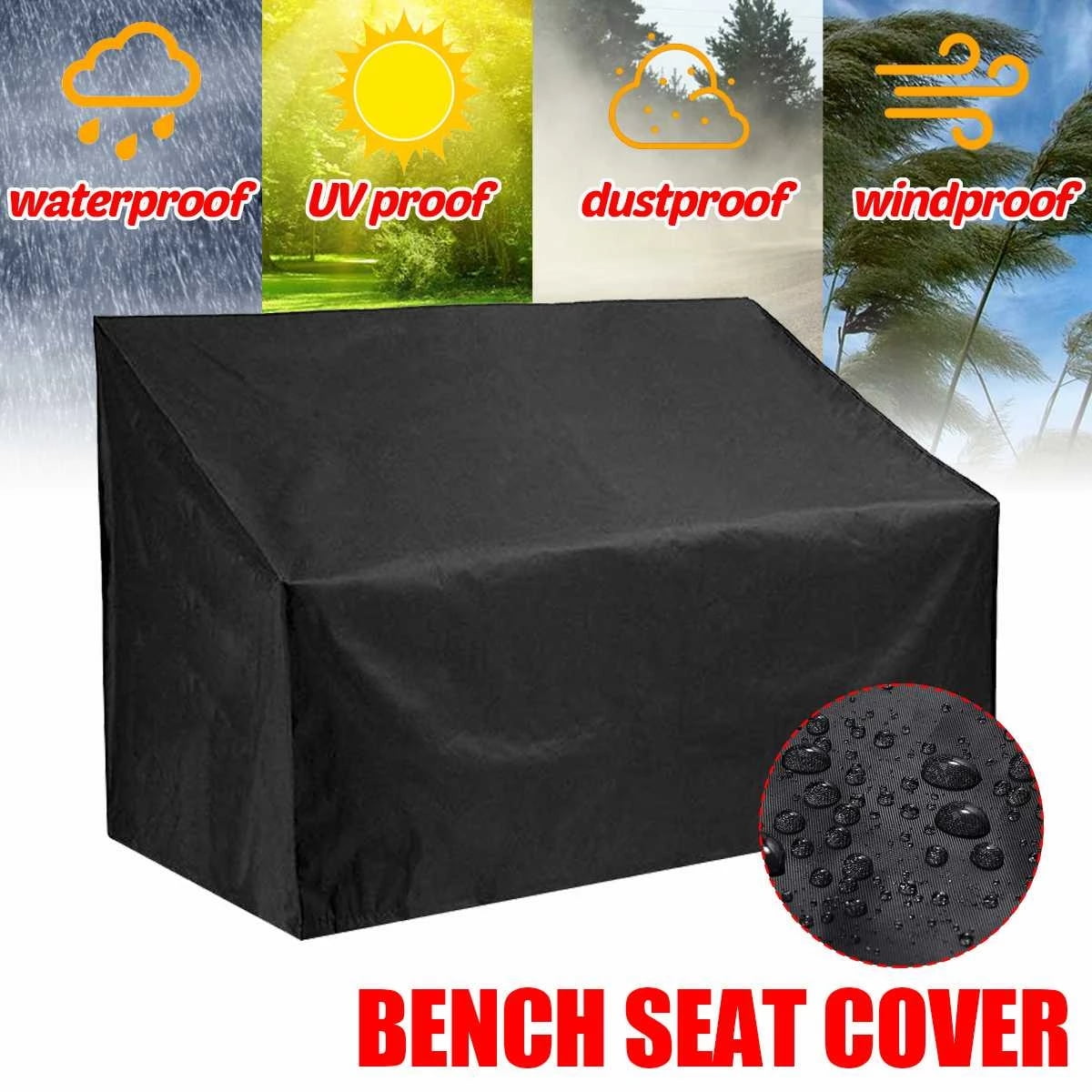 Garden Bench Cover 2 Seater Laminated Woven Polyethylene Cover UV Stabilised 