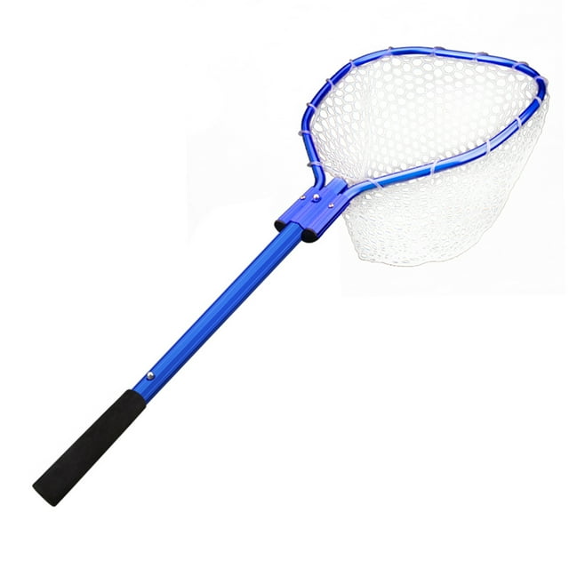 Fishing Net Retractable Fishing Brail Landing Net EVA Handle Fishing Nets Tools Folding Dip Net Accessories