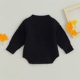 thumbnail image 3 of Okbabeha Toddler Baby Girl Chunky Sweater Romper Onesie Knit Big/Lil Sis Embroidered Sweatshirt Sister Matching Outfit, 3 of 7