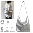 thumbnail image 4 of Bolso Tipo Cubo Hobo Elegante para Mujer PU ​​Color Sólido Gran Capacidad Fiestas Y, 4 of 9