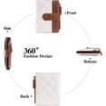 thumbnail image 4 of Women's Ultra Thin Bifold Leather Wallet - RFID Blocking Credit Card Case with ID Window, Zippered Coin Pocket & Mini Pouch, 4 of 6