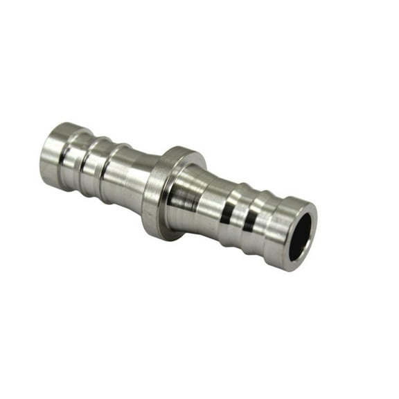 1/2" Hose Barb Coupling 304 Stainless Steel Fitting Barbed Ends Coupler