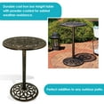 thumbnail image 2 of Sunnydaze 40"H Cast Iron Base and Cast Aluminum Tabletop Round Bar-Height Table, 2 of 6