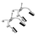 thumbnail image 2 of 2pcs Bike Brakes Calipers: Bicycle Rim C Type Brake Sets Front Side Pull C Caliper With Long Arm For Most Road Bicycle, 2 of 3