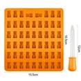 thumbnail image 6 of Mosey 53 Cavities Silicone Gummy Mold BPA Free Nonstick Food Grade Teddy Bear Candy Mold with Dropper Jelly Mold Chocolate Mold, 6 of 8
