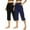 Blue, variant on ZQUUVOU 2Pcs Women's Capris Pants Solid Elastic Waist Pocket Cropped Pants Casual Stretchy Stylish Pants For Spring Summer Women's Clothing Navy