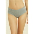 thumbnail image 3 of 247 Frenzy Women's Essentials PACK OF 6 Cotton Stretch Bikini Panty Underwear with Extended Side Seams LP1379CKE (XL), 3 of 7