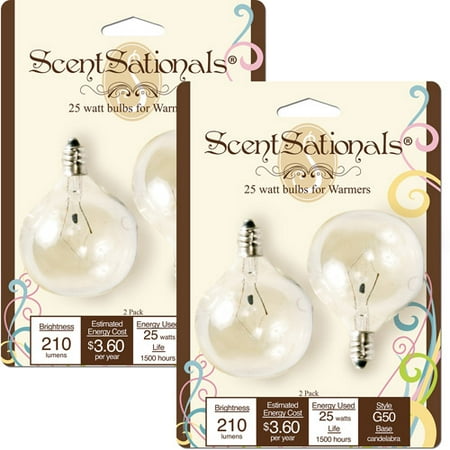 ScentSationals 25W Light Bulbs, 2pk