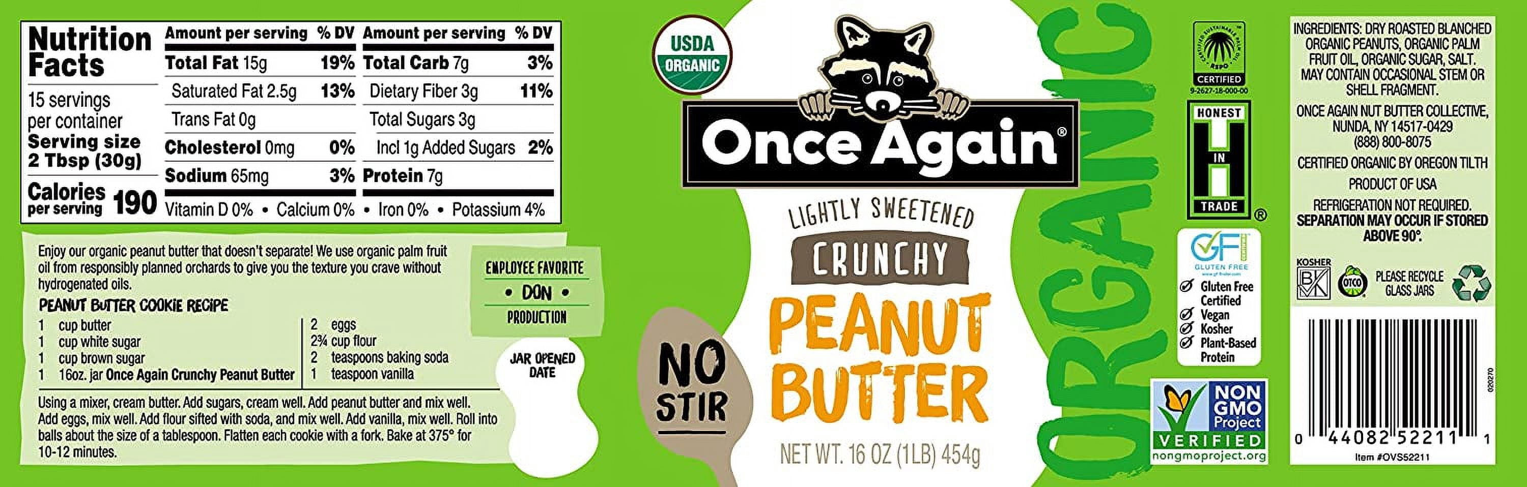 Once Again Peanut Butter Crunchy - 16 oz