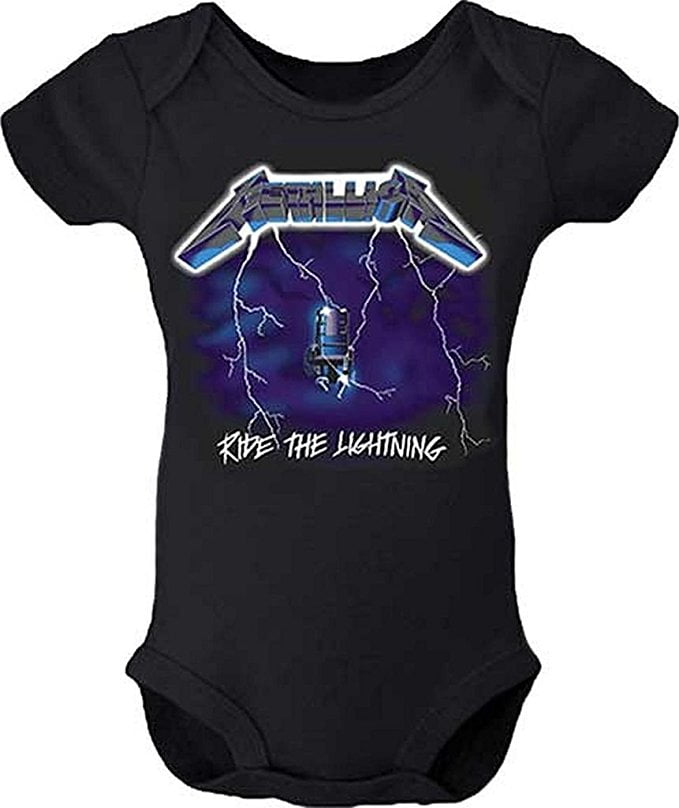 metallica baby onesie