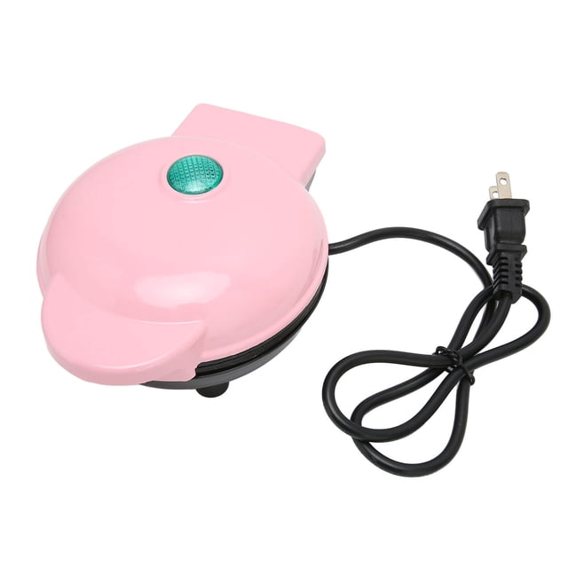 Máquina para hacer gofres redonda antiadherente eléctrica para hornear Máquina para hacer gofres Máquina para hacer pasteles para el desayuno portátil 100‑