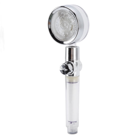YUMILI Pommeau de Douche à LED - Pulvérisateur filtré de Douche à température contrôlée à 3 Couleurs changeantes, pommeau de Douche à Haute Pression avec Interrupteur de Pause