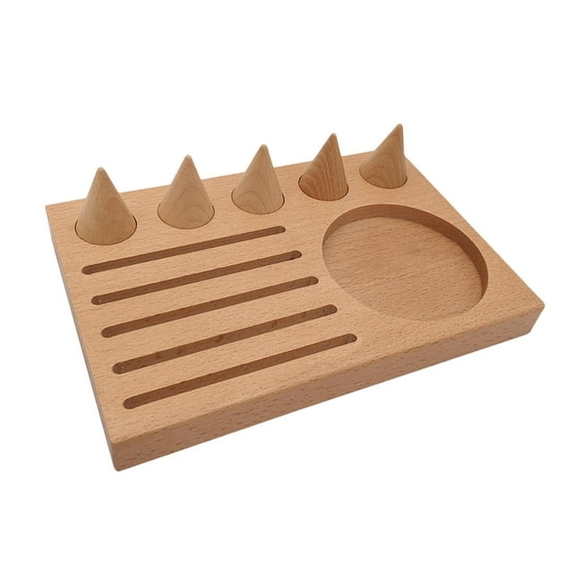Anillos de 5 Conos, soporte de almacenamiento para múltiples anillos, suministros para decoración para hogar, s de , , organizador 220x150x20mm 5 fis Sunnimix Soporte de exhibición de anillos