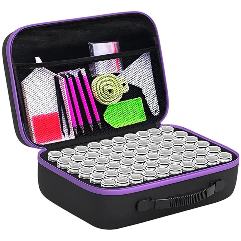 Hzzsbu EVA Diamond Art Storage Container with Tools 33x23cm