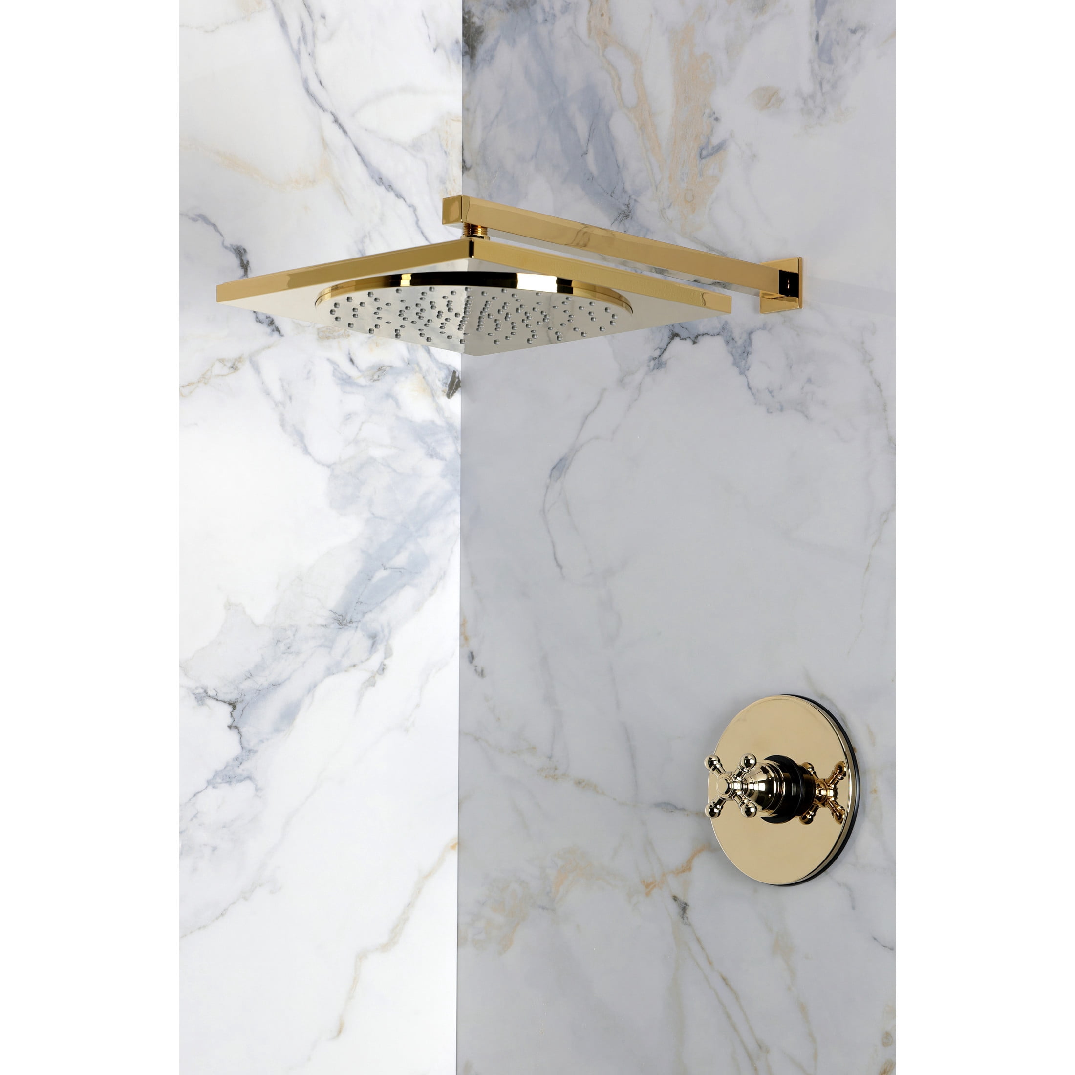 Kingston Brass KB8332BXSO Metropolitan Single-Handle Pressure Balanced Shower Faucet, Polished Brass