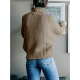 thumbnail image 4 of U.Vomade Chandail Femme Automne et Hiver Tricot Épais Col Roulé, 4 of 5
