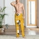 thumbnail image 2 of Fotbe Cute Bee Butterfly Yelllow Pantalones de Pijama para Hombre, Pantalones de Dormir, Pantalones de Casa con Cintura Ajustable y Bolsillos-Medium, 2 of 6