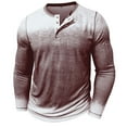 thumbnail image 6 of Fengactive Graphic Tees for Men Long Sleeve Tshirt Slim Fit Henley Shirts Lightweight Casual Tees Pullover Sweatshirts, 6 of 7