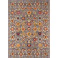 thumbnail image 1 of Momeni PETRAPE-03GRY2339 Petra Turkish Machine Made Area Rug, Grey - 2 ft. 3 in. x 3 ft. 9 in., 1 of 1
