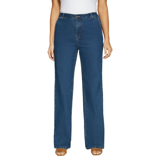 Jessica London Women's Plus Size Wide Leg Jeans Jeans - Walmart.com
