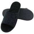 thumbnail image 2 of Silenciosas Franela para Hombre Primavera Y Verano Punta Abierta Piso Transpirable Suela Suave Parte Inferior Tela Prensada TPR Silenciosa Lavable A Máquina (Negro L), 2 of 8