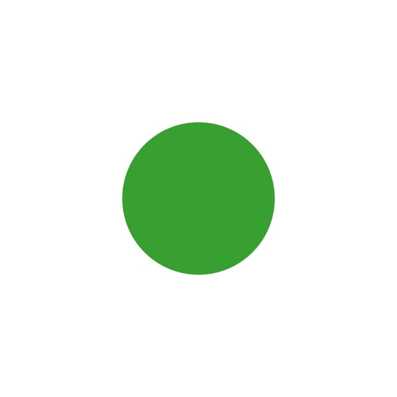 LiteMark 8.5 Inch Yellow Green Dot Decal Stickers for Floors and Walls - Pack of 4