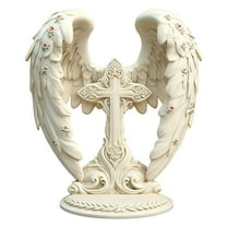 Elegant Angel Desktop Ornament Acrylic Decoration for Home Room or Bathroom with Graceful Design and Detailed Features
