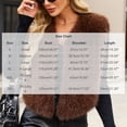 thumbnail image 3 of Ayolanni Women's Faux Fur Vest Open Front Sleeveless Solid Jackets Winter Warm Cropped Outerwear with Pockets Coffee S, 3 of 6