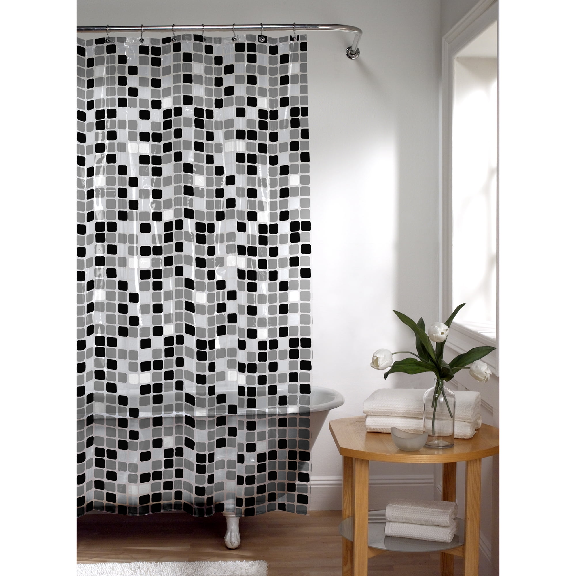 Home Collection  PEVA Vinyl Shower Curtains 70 In X 72 In /New 