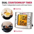 thumbnail image 2 of TempPro TM02W Digital Kitchen Timer with Adjustable Loud Alarm and Backlight LCD Big Digits/ 24 Hour Digital Timer for Kids Teachers (Formerly ThermoPro), 2 of 10
