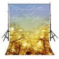 thumbnail image 1 of XDDJA Tissu Polyester 5x7ft Scintillant Fond Shinning Doré Lumières de Noël Nouvel An Thème Photo Toile de Fond pour Accessoires de Fête, 1 of 1