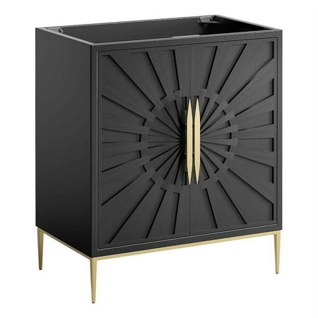 Modway Awaken 30" Bathroom Vanity Cabinet in Black